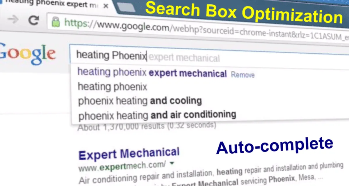search box optimization by condor marketing